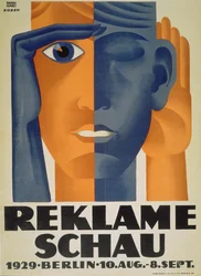 ”Reklamutställning”, affisch för reklamutställningen i Berlin, 1929